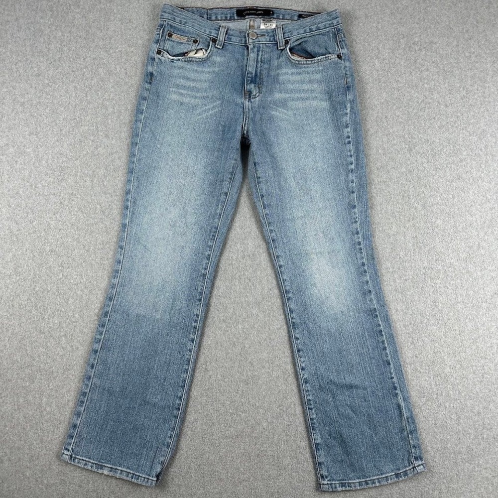 Calvin Klein Womens Bootcut Jeans Light Wash Denim Pants Size 6